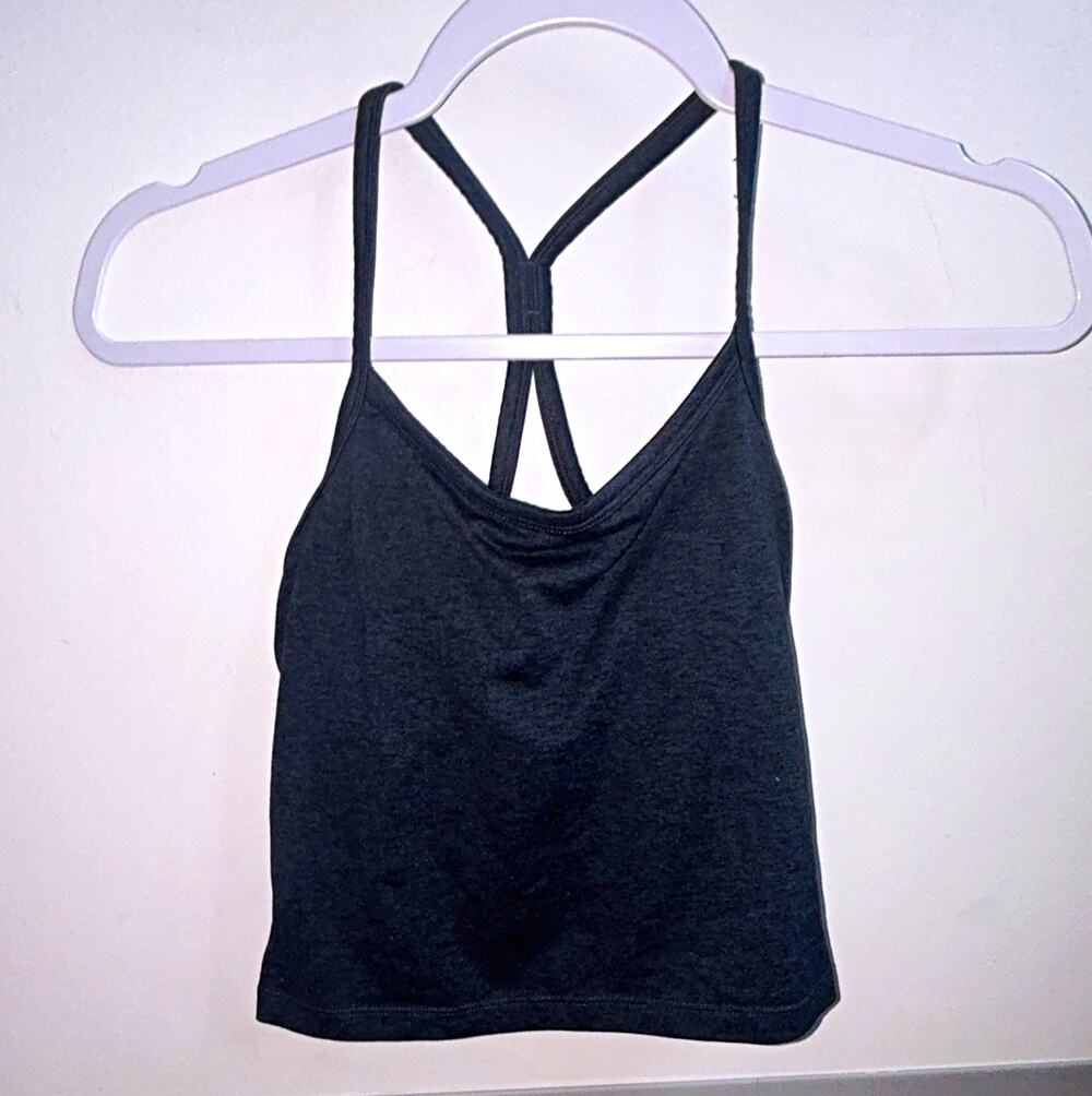 Kyodan Women’s Gray S Racerback Padded Wireless Medium Support tank